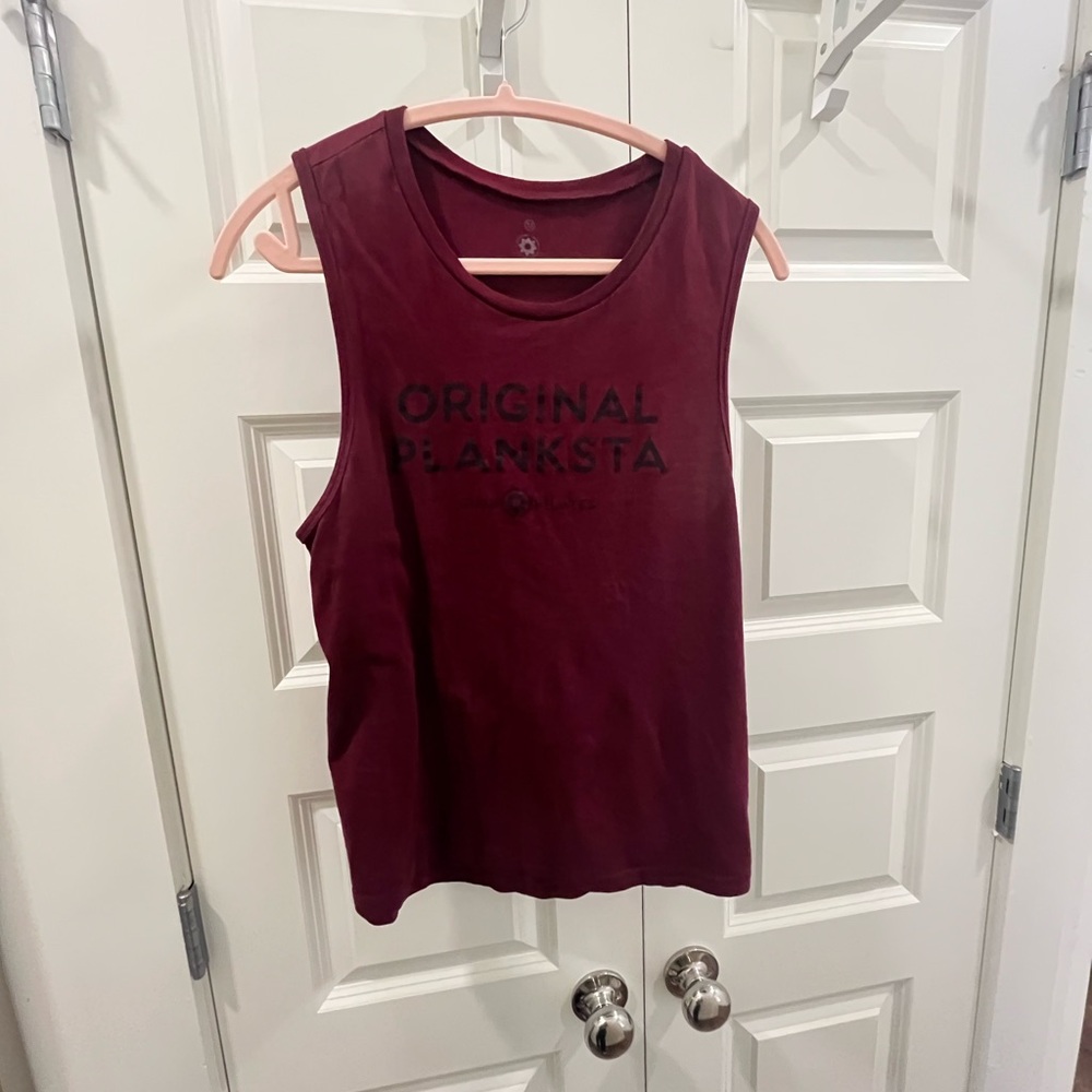 Club Pilates Original Planksta Tank Top - Burgundy